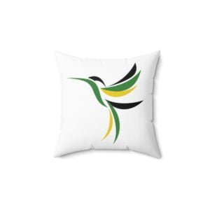 Humming Bird Spun Square Pillow